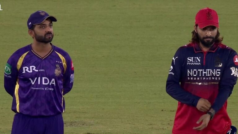 RCB vs KKR: Rajat Patidar Opts to Field First After Rain Delay in IPL 2026