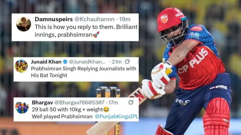 Prabhsimran Singh Slams Critics with Explosive 29-Ball Fifty vs MI