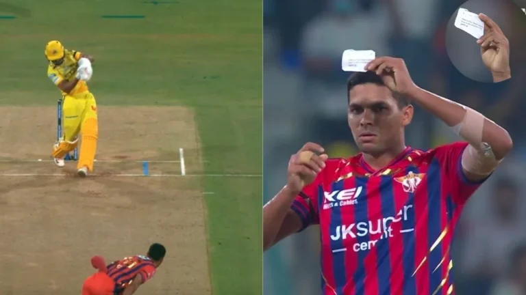 Akash Singh Channels Abhishek Sharma with Iconic Paper Celebration in IPL 2026