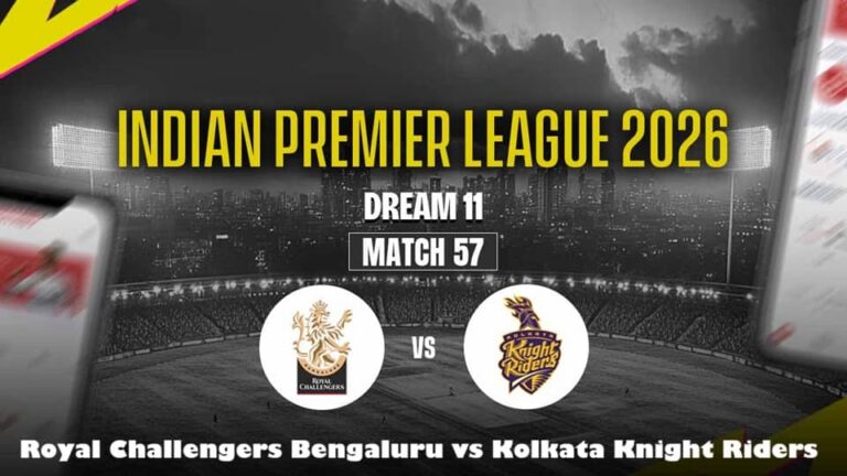 RCB vs KKR IPL 2026 Match 57: Preview, Fantasy Tips & Prediction